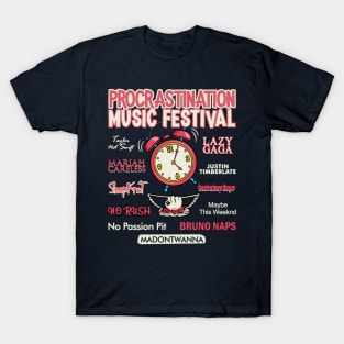 Procrastination Music Festival T-Shirt
